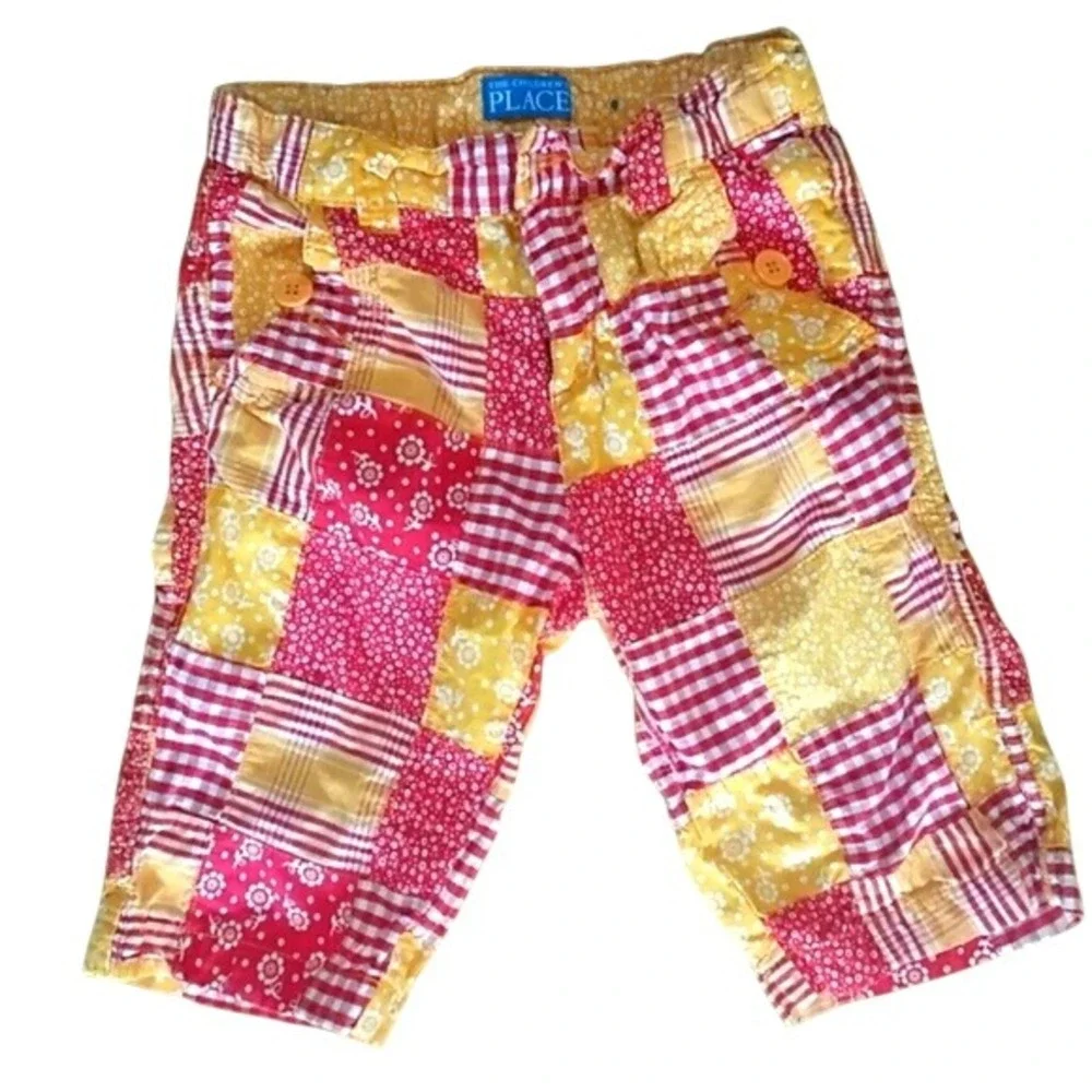Children's Place Girls Patchwork Long Shorts Size‎ 8